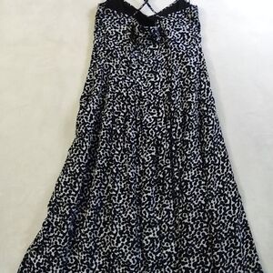 Banana Republic Monochrome Leopard Maxi Dress